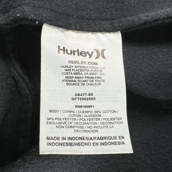 Hurley Phantom Hoodie Women's Size Small Heather Gray Hooded Sweatshirt - Picture 11 of 12